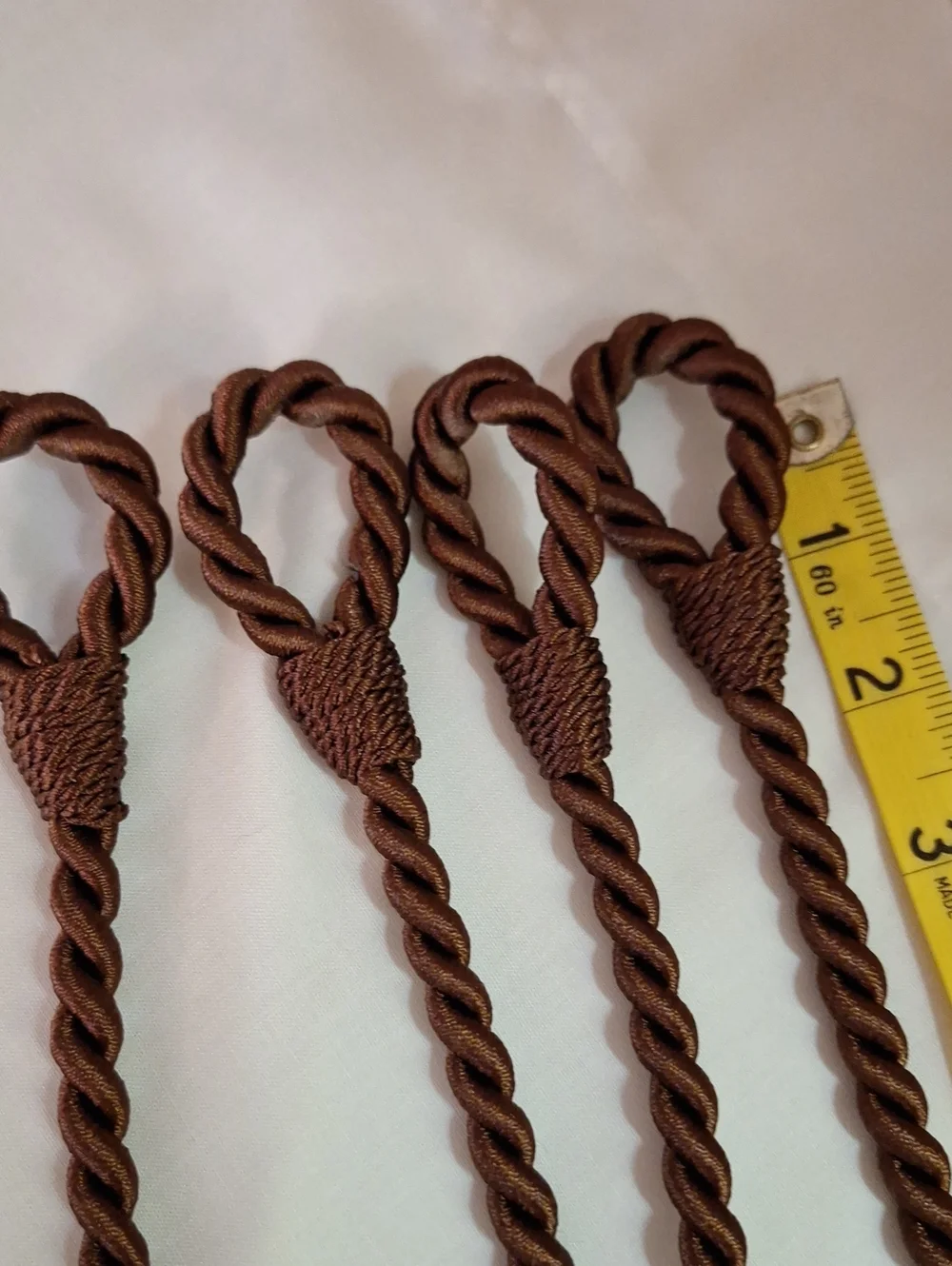 Brown Tassel Tiebacks for Curtains - Set of 2